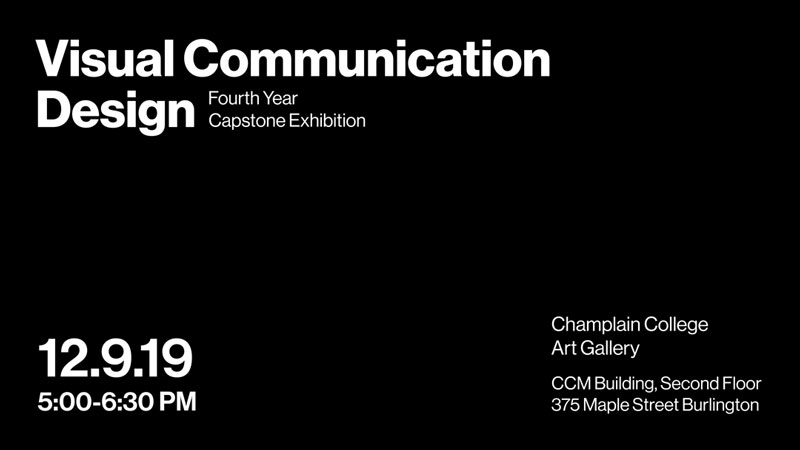 Capstone Exhibition: Visual Communication Design