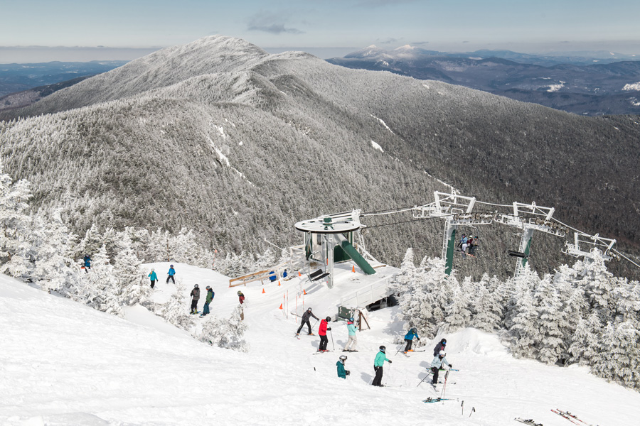 Vermont is home to many beautiful ski mountains.